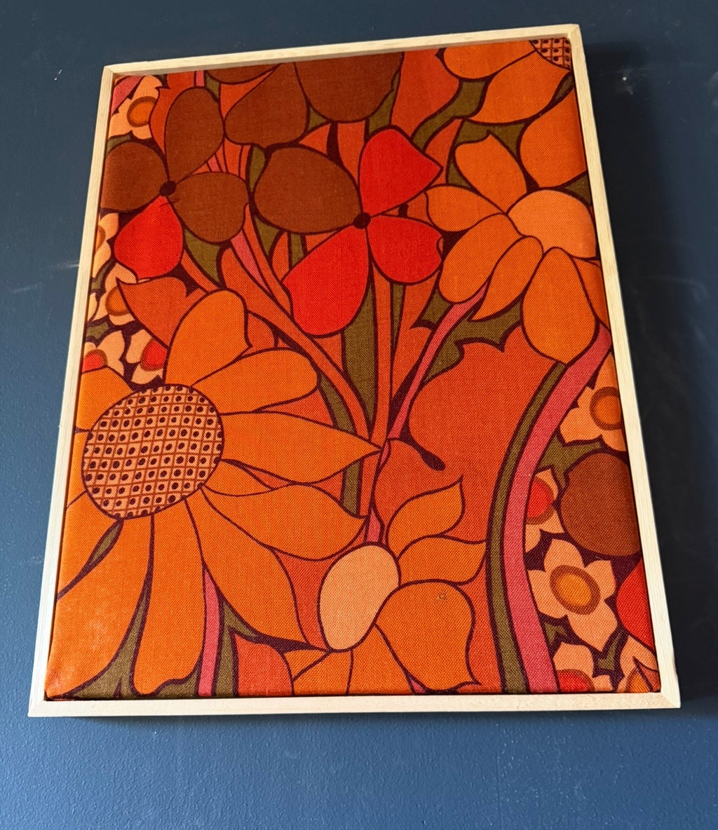 Mid Century Framed Fabric