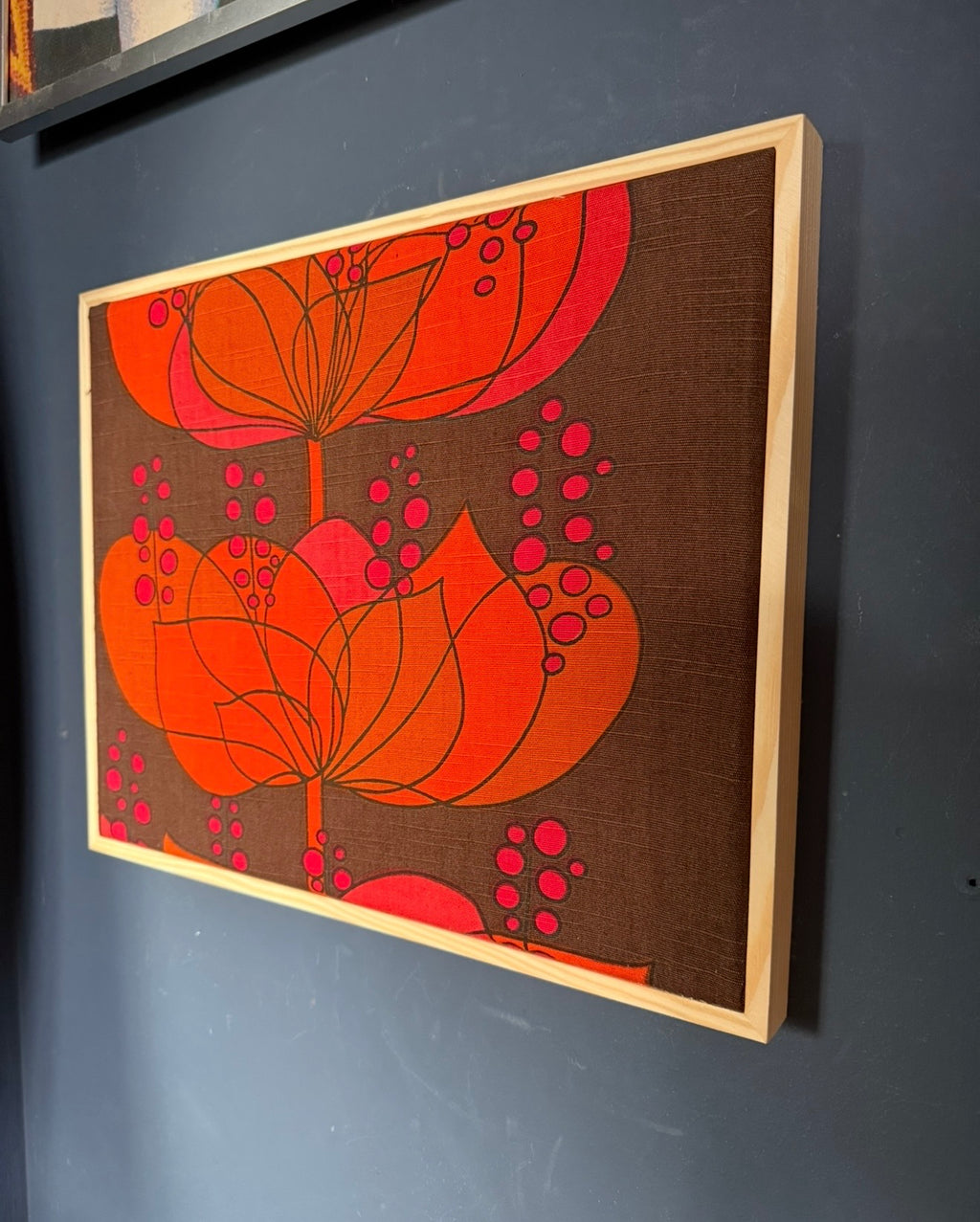 Barba Brown Framed Fabric