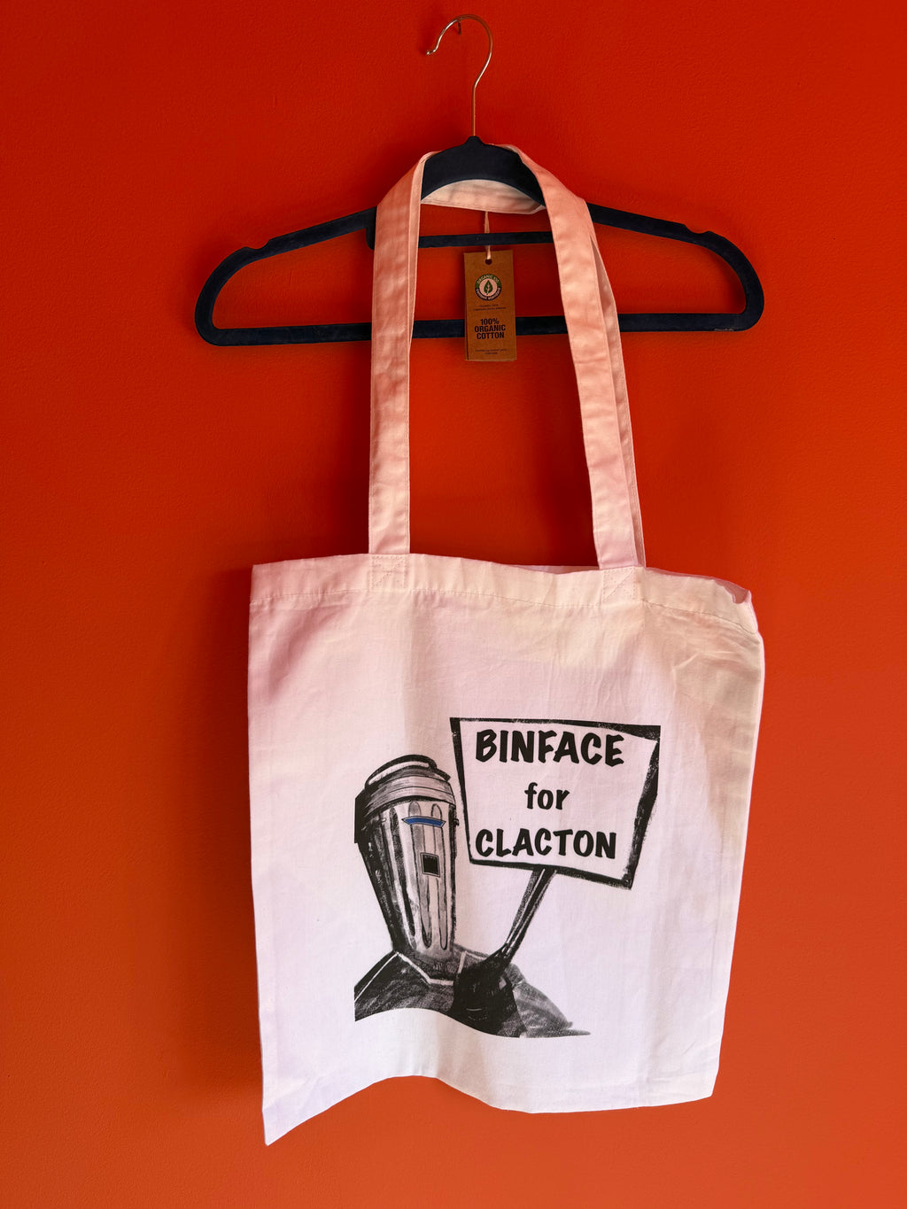 Binface for Clacton Bag 100% Organic New