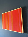 Striped Mid Century Windbreaker in Wooden Frame