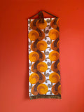 Mid Century Hanging Fabric with Bronze Fringing