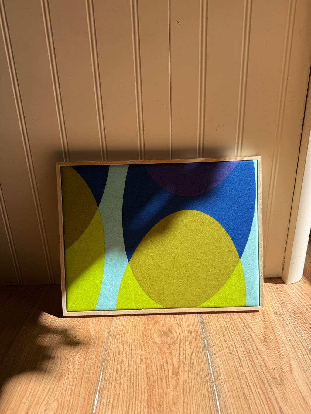 Bright and Bold Framed Mid Century Fabric