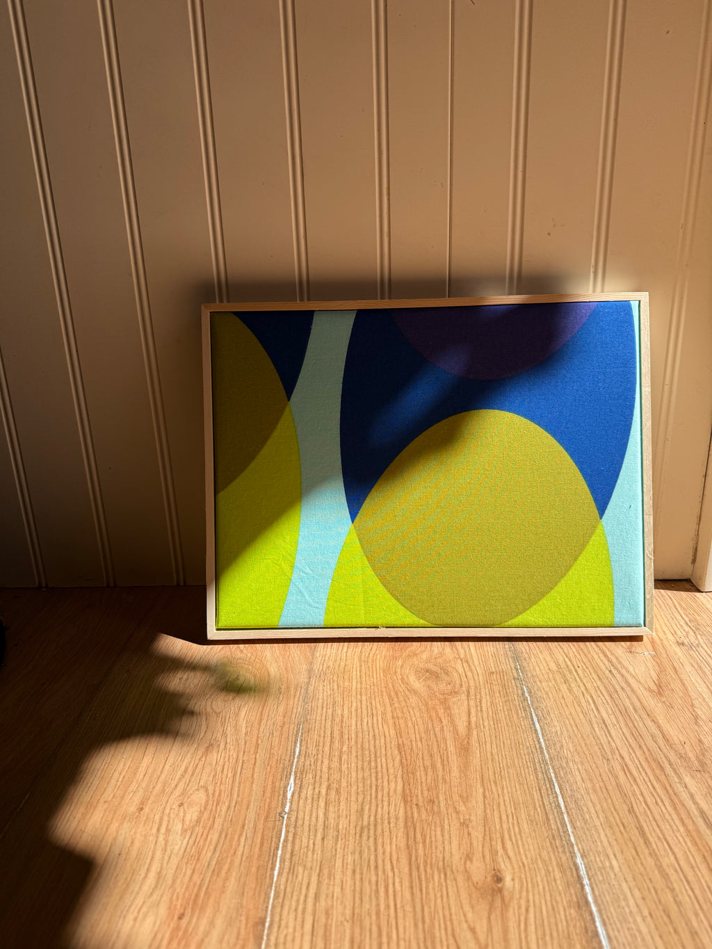 Bright and Bold Framed Mid Century Fabric