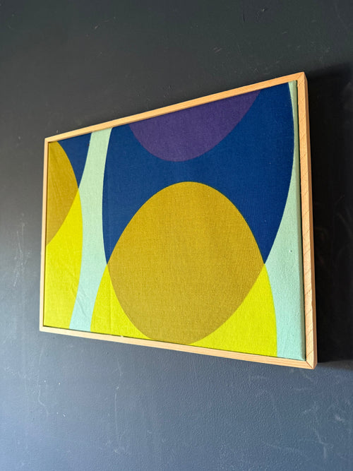 Bright and Bold Framed Mid Century Fabric