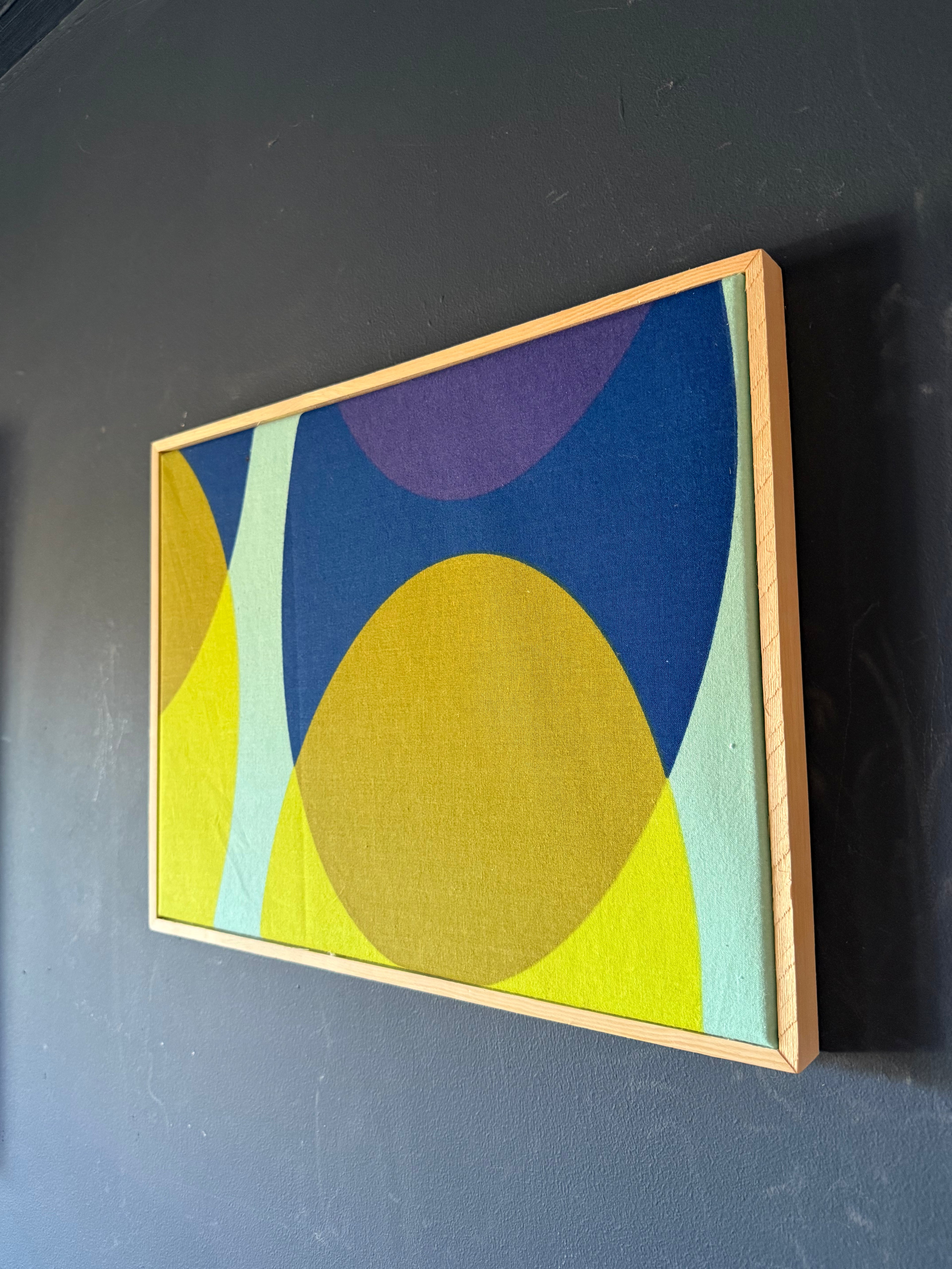 Bright and Bold Framed Mid Century Fabric