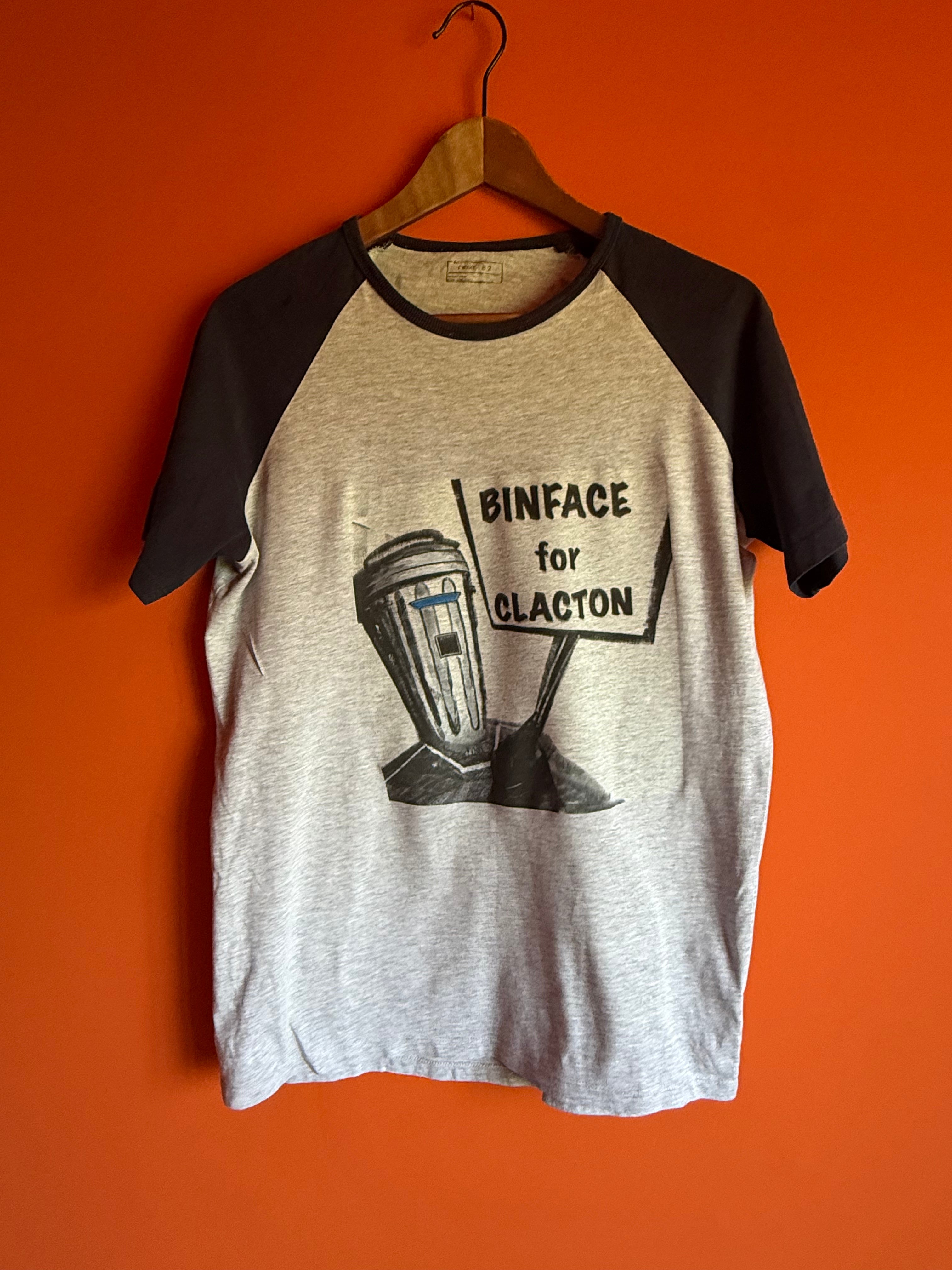 Baseball T-Shirt Grey/Navy Preloved