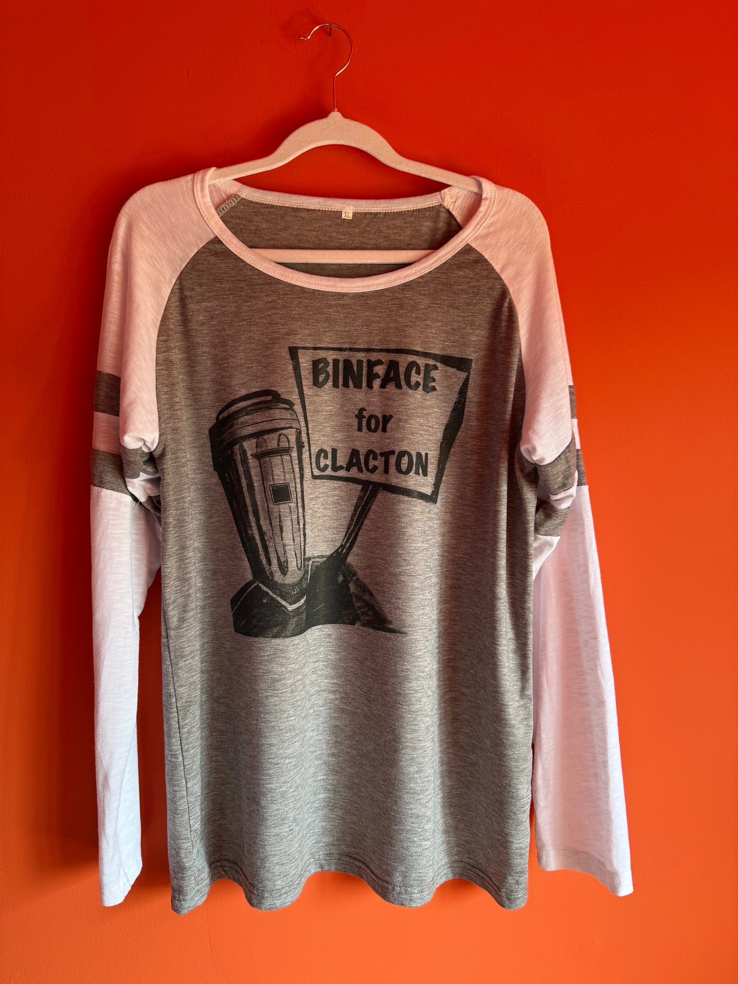 Binface for Clacton Baseball Shirt XL Women's